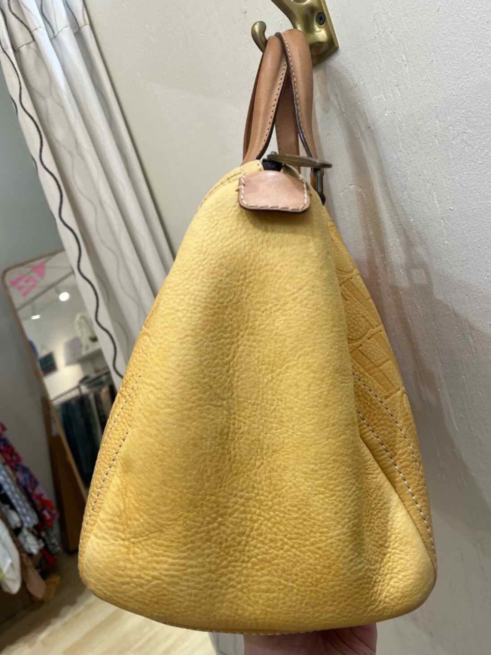Carolina Herrera Andy 7 Yellow Handbag - Picture 6 of 12